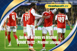 Đội hình dự kiến trước trận Wolves vs Arsenal